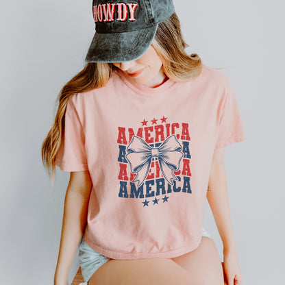 Coquette America Crop Top